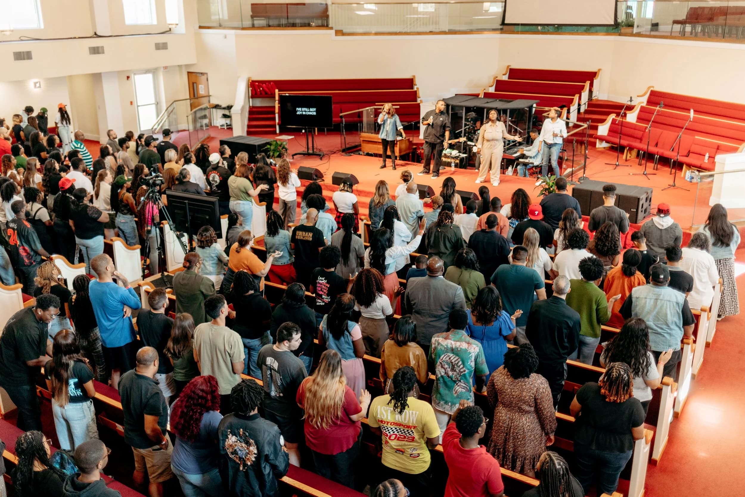 Legacy Conference attendees gathered during a worship session